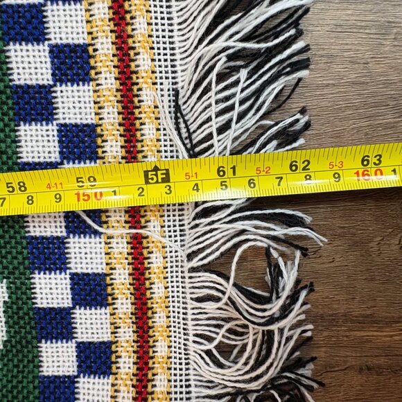 American Weavers Throw Blanket Tapestry Puppy Teddy Stockings USA Holiday VTG - Picture 5 of 7